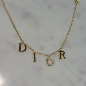 Gold CR Necklace