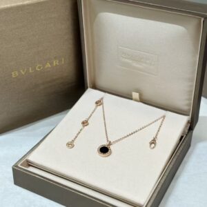 Veloura Black Enamel Halo Necklace