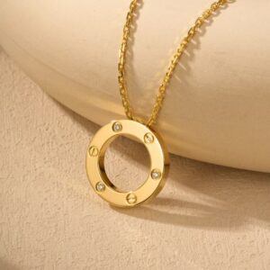 Veloura Icon Circle Necklace