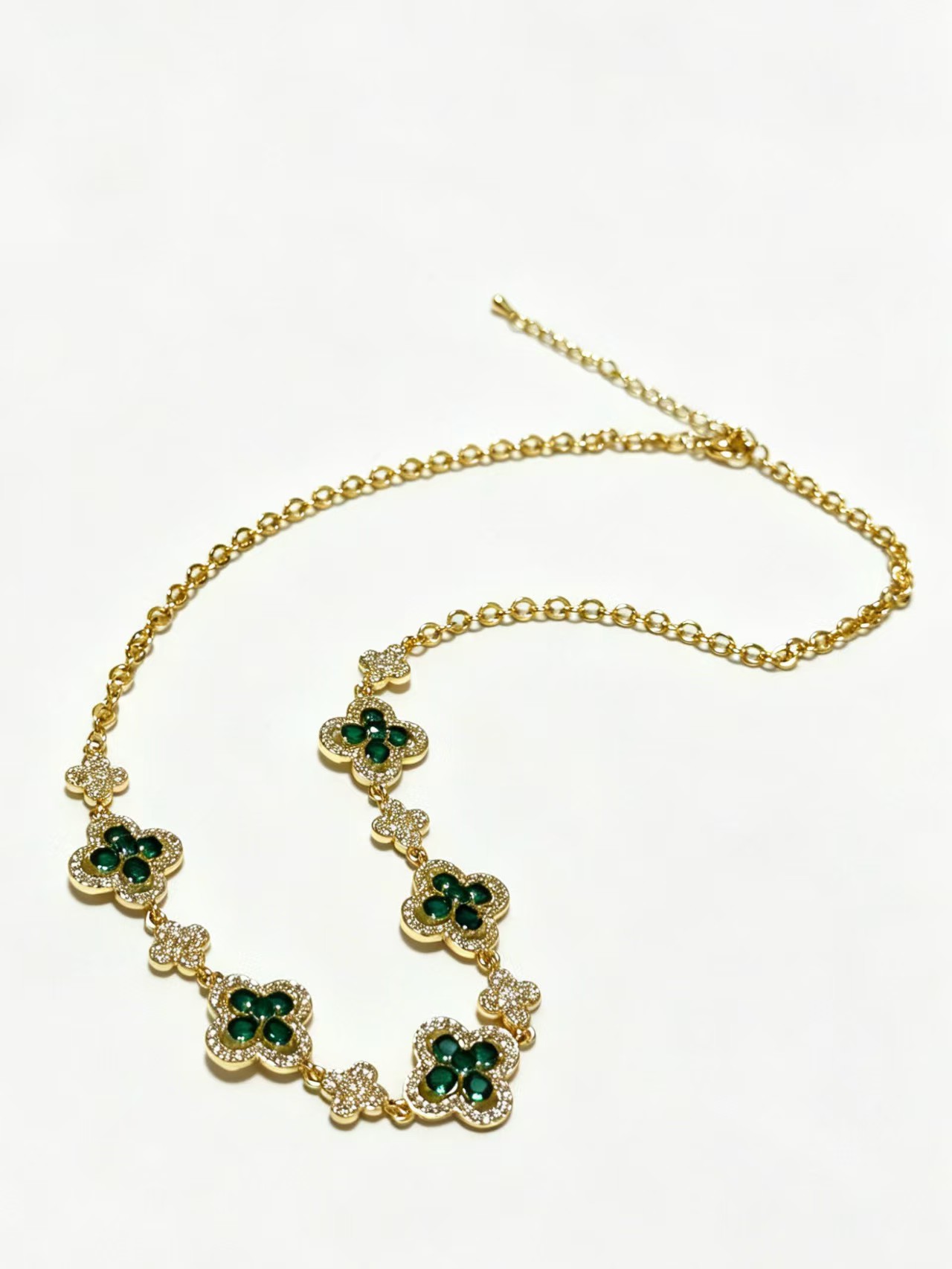 Veloura Iridescent Clover Necklace