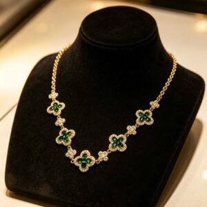 Veloura Iridescent Clover Necklace