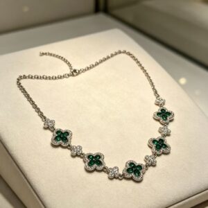 Veloura Iridescent Clover Necklace