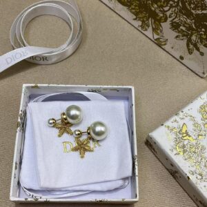Veloura Pearl Star Charm Earrings