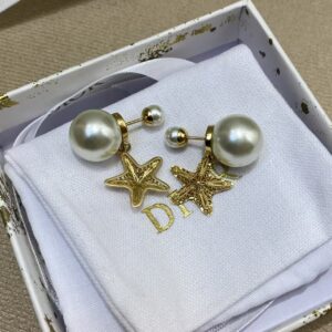Veloura Pearl Star Charm Earrings