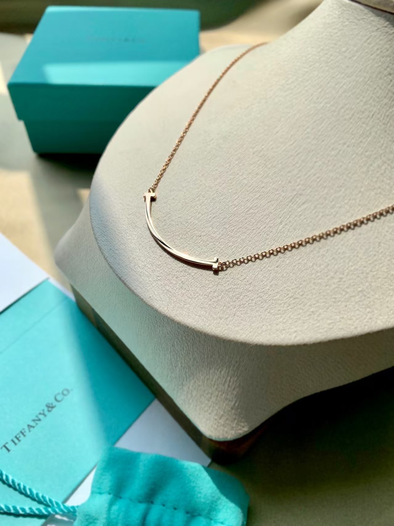 Veloura Smile Curve Necklace