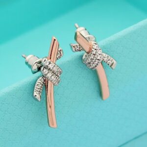 Veloura Two-Tone Knot Earrings